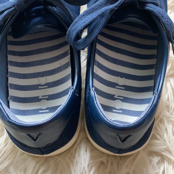 Vionic Shoes | Vionic Brinley Navy Blue Suede Rubber Sole Shoes | Poshmark
